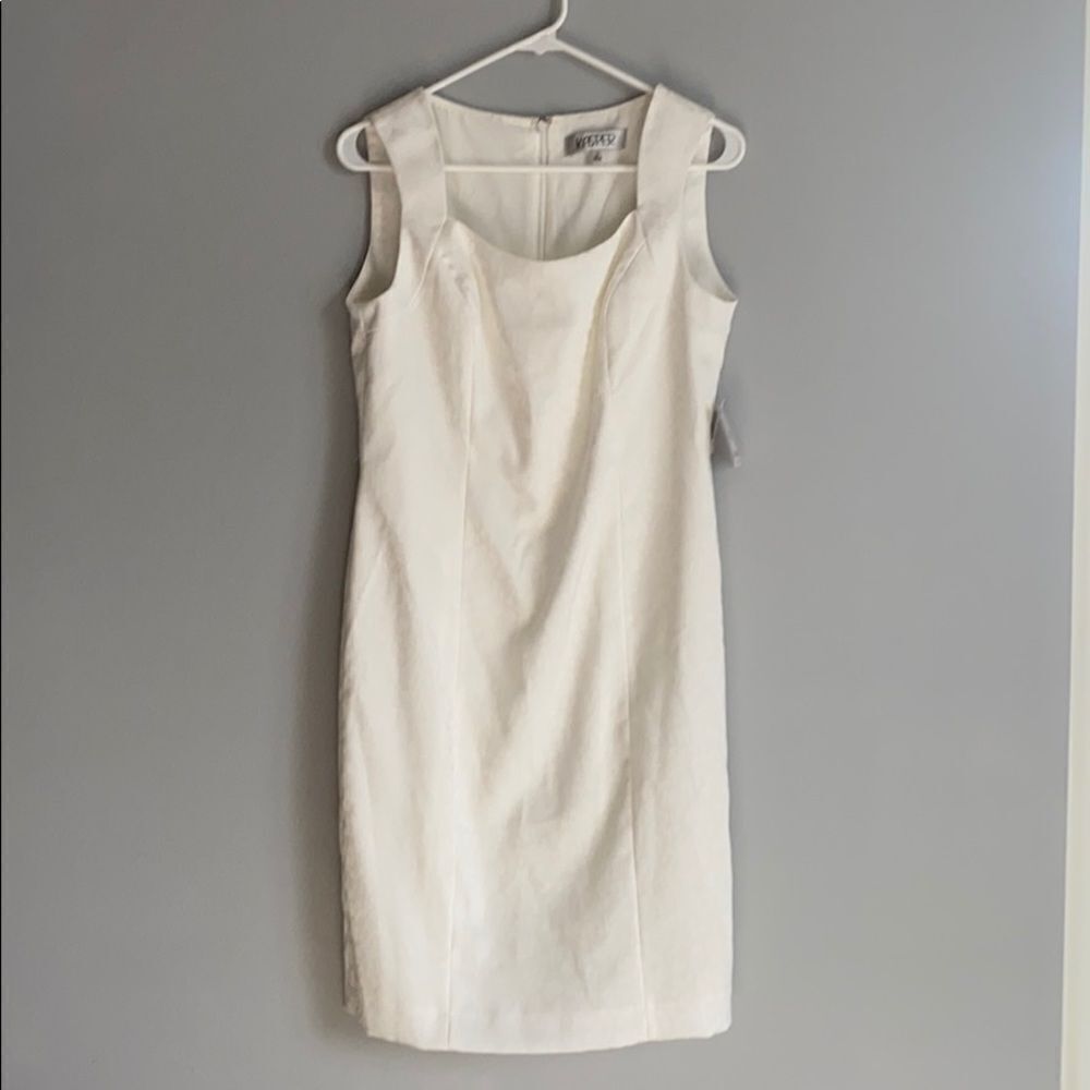 NWT Kasper White Gilded Age Dress Size 6